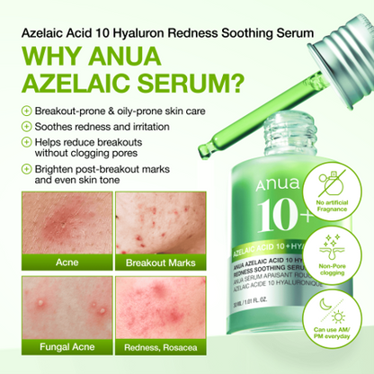 Azelaic Acid 10 Hyaluron Redness Soothing Serum
